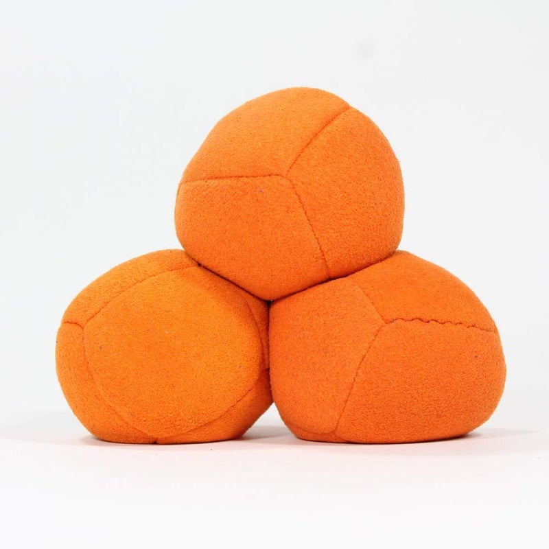 Zeekio Thud Juggling Ball Set - Lightweight 90g Beanbag Ball - Super Soft - Set of Three (3) (Orange) - Image 2